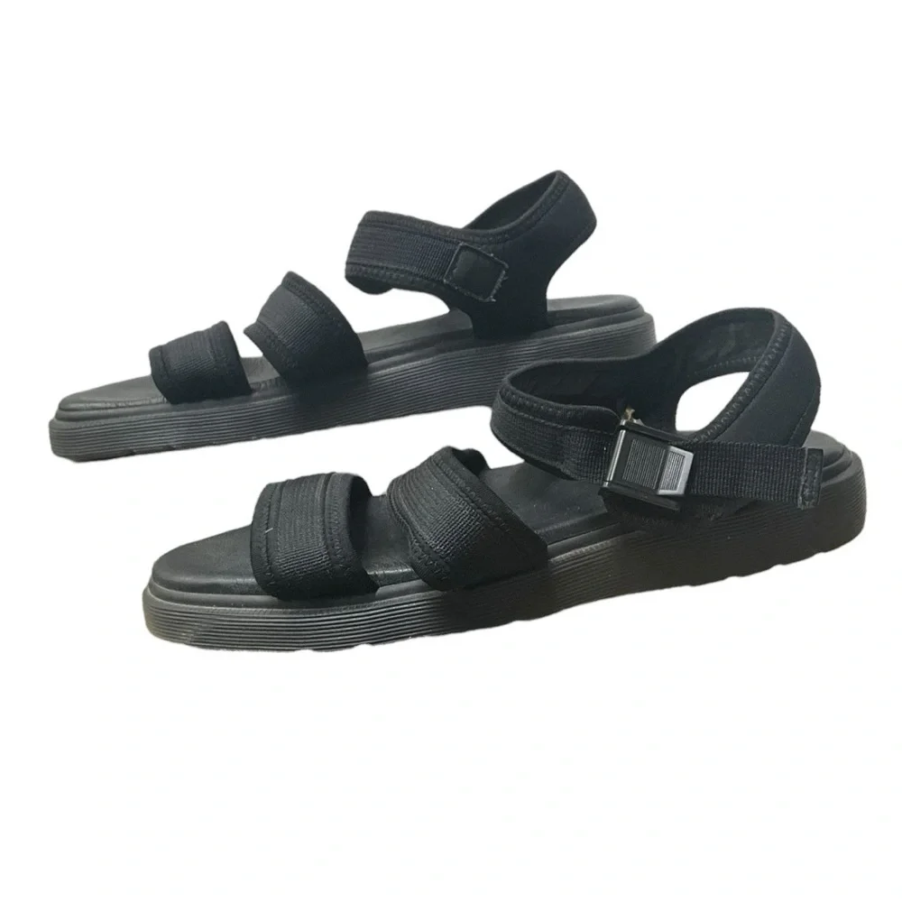 🔥 Dr. Martens Effra Tech‎ Sandals Men’s Size 11 — All-Black Strapped Utility